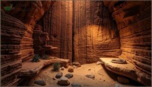 rocky canyon enclosure