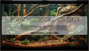 safe and enriching snake decor