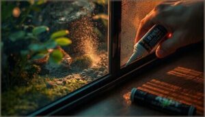 sealing gaps and potential exit points