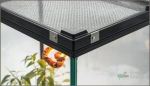 secure openings to prevent escape secure openings to prevent escape