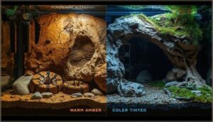 selecting warm and cool side hides