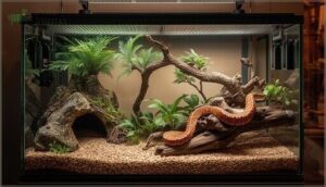 setting up a corn snake enclosure