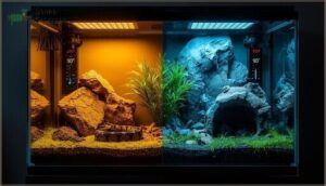 setting up a temperature gradient