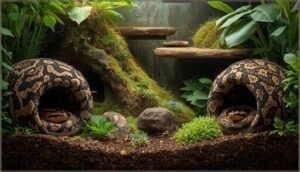 setting up hides and shelter