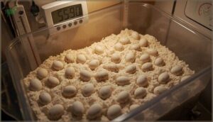 setting up incubation containers setting up incubation containers