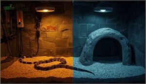 setting up temperature and lighting