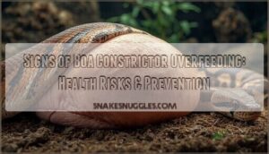 signs of boa constrictor overfeeding
