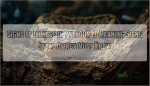 signs of illness in pythons