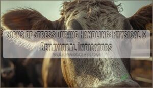 signs of stress during handling