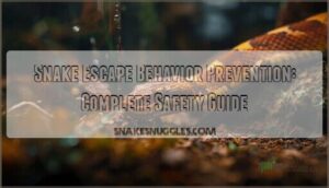 snake escape behavior prevention