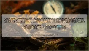 snake shedding incomplete removal