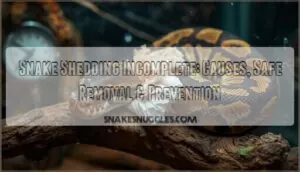 snake shedding incomplete stuck shed