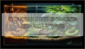 snake species habitat requirements