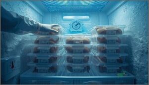 storing frozen mice safely