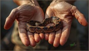 supporting the snake’s body properly supporting the snake’s body properly