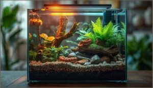 terrarium setup for popular snake species