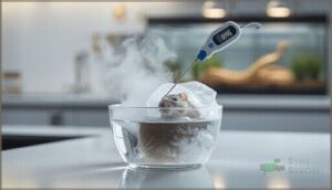 thawing and warming prey safely