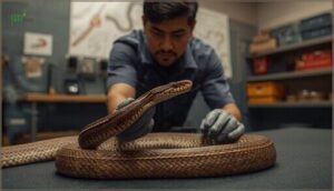 training and best practices for snake handling