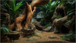 using decorations for hiding spots and enrichment using decorations for hiding spots and enrichment