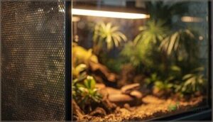 using mesh and safe vent covers