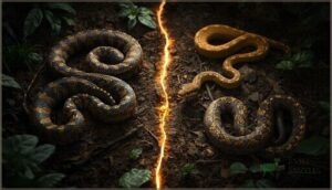 venomous vs. non-venomous snakes venomous vs. non-venomous snakes
