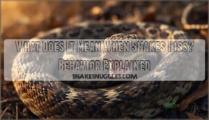 what does it mean when snakes hiss