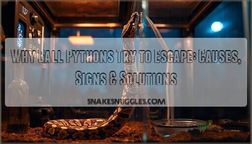 15 stupid pythons trying to escape impala's horns,... Why Ball Pythons Try to Escape: Causes, Signs & Solutions