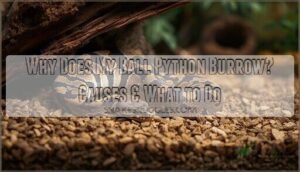 why does my ball python burrow