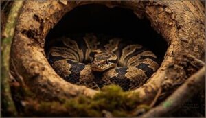wooden and cork bark hides