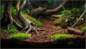 woody forest floor enclosure