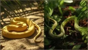 yellow and green rat snake colors yellow and green rat snake colors