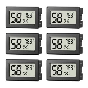 6 Pack Mini Hygrometer Indoor B0DNKGBW54