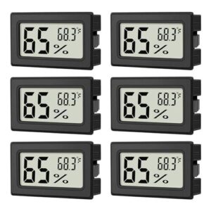 6 Pack Mini Hygrometer Indoor Humidity B0CXHS6CYS