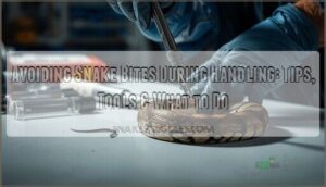 avoiding snake bites during handling