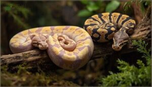 ball python morphs (e.g., pastel, spider, banana) ball python morphs (e.g., pastel, spider, banana)