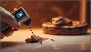 checking prey temperature before feeding