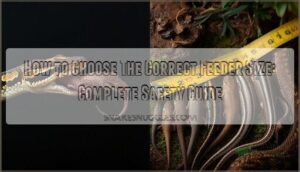 choosing correct feeder size choosing correct feeder size