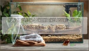 cleaning a snake enclosure