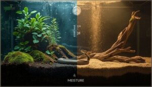 creating humidity gradients in the enclosure creating humidity gradients in the enclosure