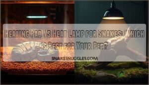 difference between heating pad and heat lamp for snakes