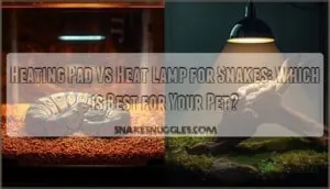 difference between heating pad and heat lamp for snakes
