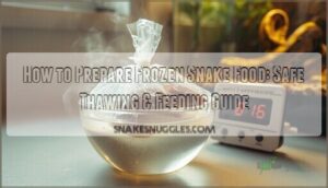 frozen snake food preparation