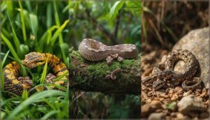 garter snakes, boa constrictors, and rattlesnakes garter snakes, boa constrictors, and rattlesnakes