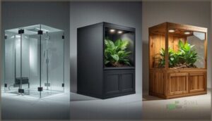 glass, pvc, and wooden enclosures compared glass, pvc, and wooden enclosures compared