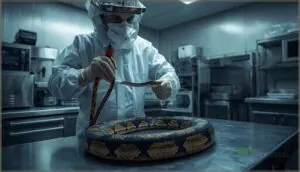 handling venomous snakes during medication handling venomous snakes during medication