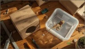 homemade cardboard and plastic hides homemade cardboard and plastic hides