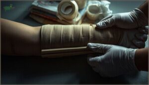 immobilizing the affected area immobilizing the affected area