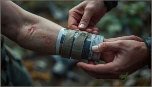 immobilizing the affected limb immobilizing the affected limb