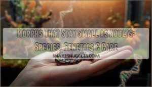 morphs that stay small as adults