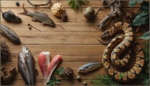 prey types for common snake species prey types for common snake species